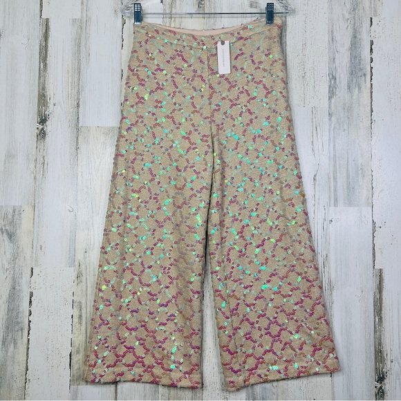 Anthropologie Pants - NEW! Anthropologie Sequin Showstopper Wide‎ Leg Pants